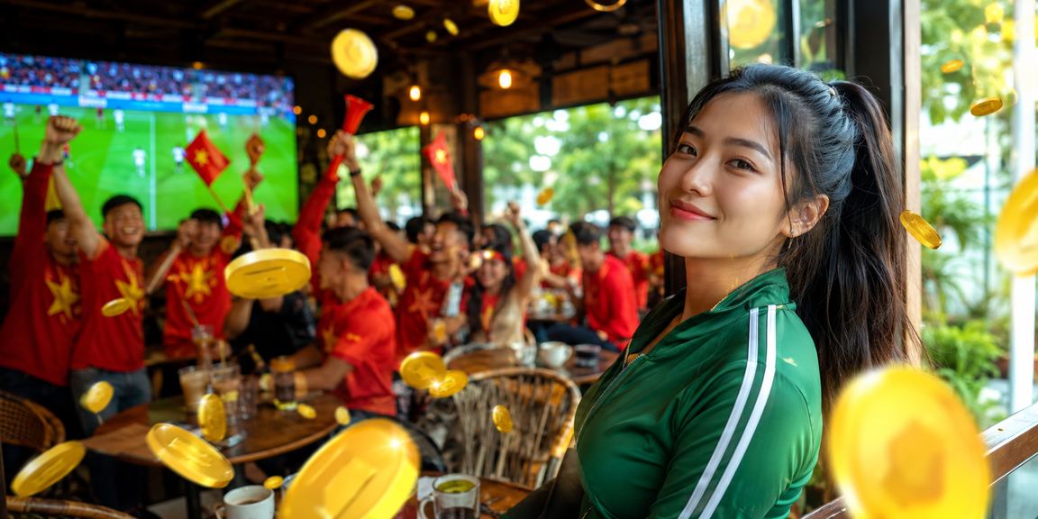 Người hâm mộ Buôn Ma Thuột xem kèo bóng đá bên ly cà phê