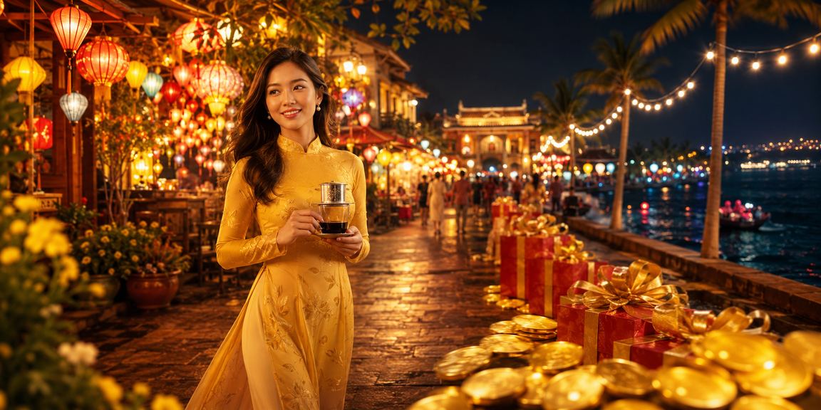 Người dân Huế ngồi xem kết quả xổ số bên ly cà phê buổi chiều